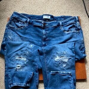 LANE BRYANT SIGNATURE FIT Jeans. flex magic waistband. Mid-rise skinny. Size 24.